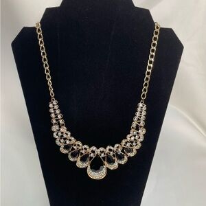 Elegant Gold and Black Necklace